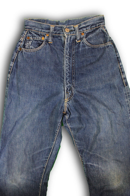 Vintage 1950s Levi's “Big E” Hidden Rivet 701 Selvedge Denim Jeans - La Lovely Vintage 