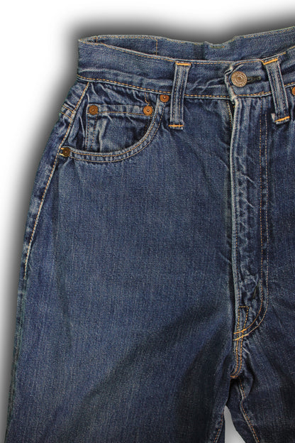 Vintage 1950s Levi's “Big E” Hidden Rivet 701 Selvedge Denim Jeans - La Lovely Vintage 