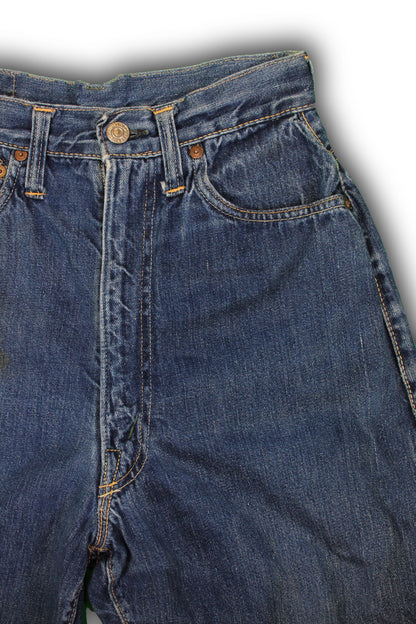 Vintage 1950s Levi's “Big E” Hidden Rivet 701 Selvedge Denim Jeans - La Lovely Vintage 