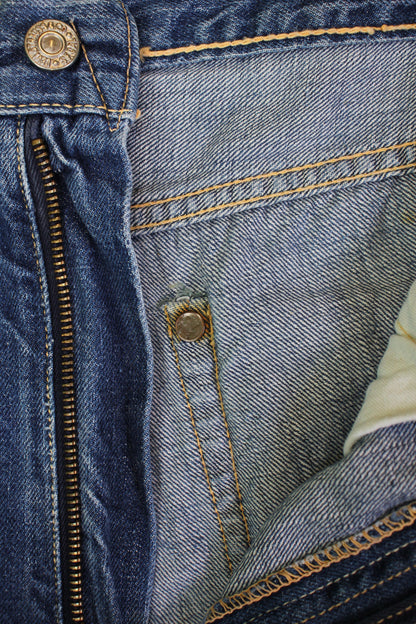 Vintage 1950s Levi's “Big E” Hidden Rivet 701 Selvedge Denim Jeans - La Lovely Vintage 