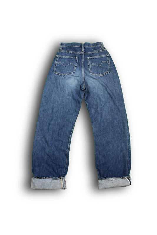 Vintage 1950s Levi's “Big E” Hidden Rivet 701 Selvedge Denim Jeans - La Lovely Vintage 