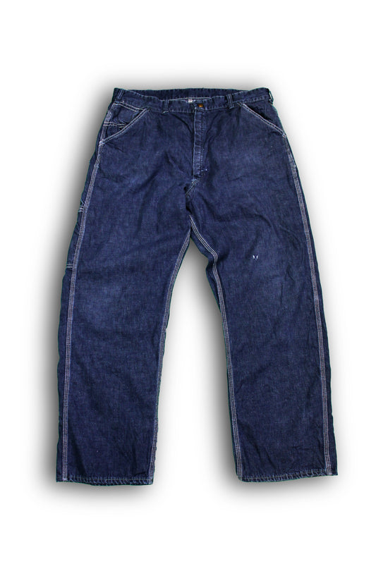 Vintage 1950s/1960s Hercules Dark Denim Carpenter Jeans - La Lovely Vintage 