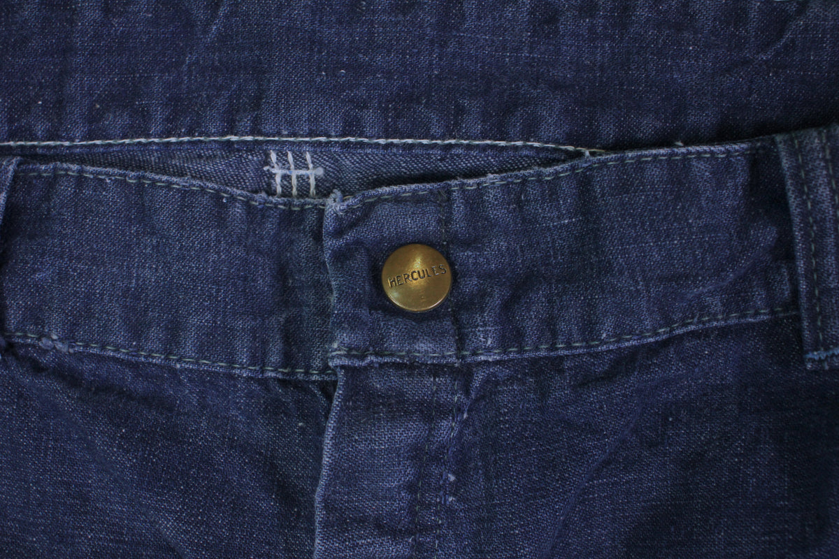Vintage 1950s/1960s Hercules Dark Denim Carpenter Jeans - La Lovely Vintage 
