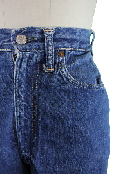 Vintage 1950s Levi's “Big E” Hidden Rivet 701 Selvedge Denim Jeans