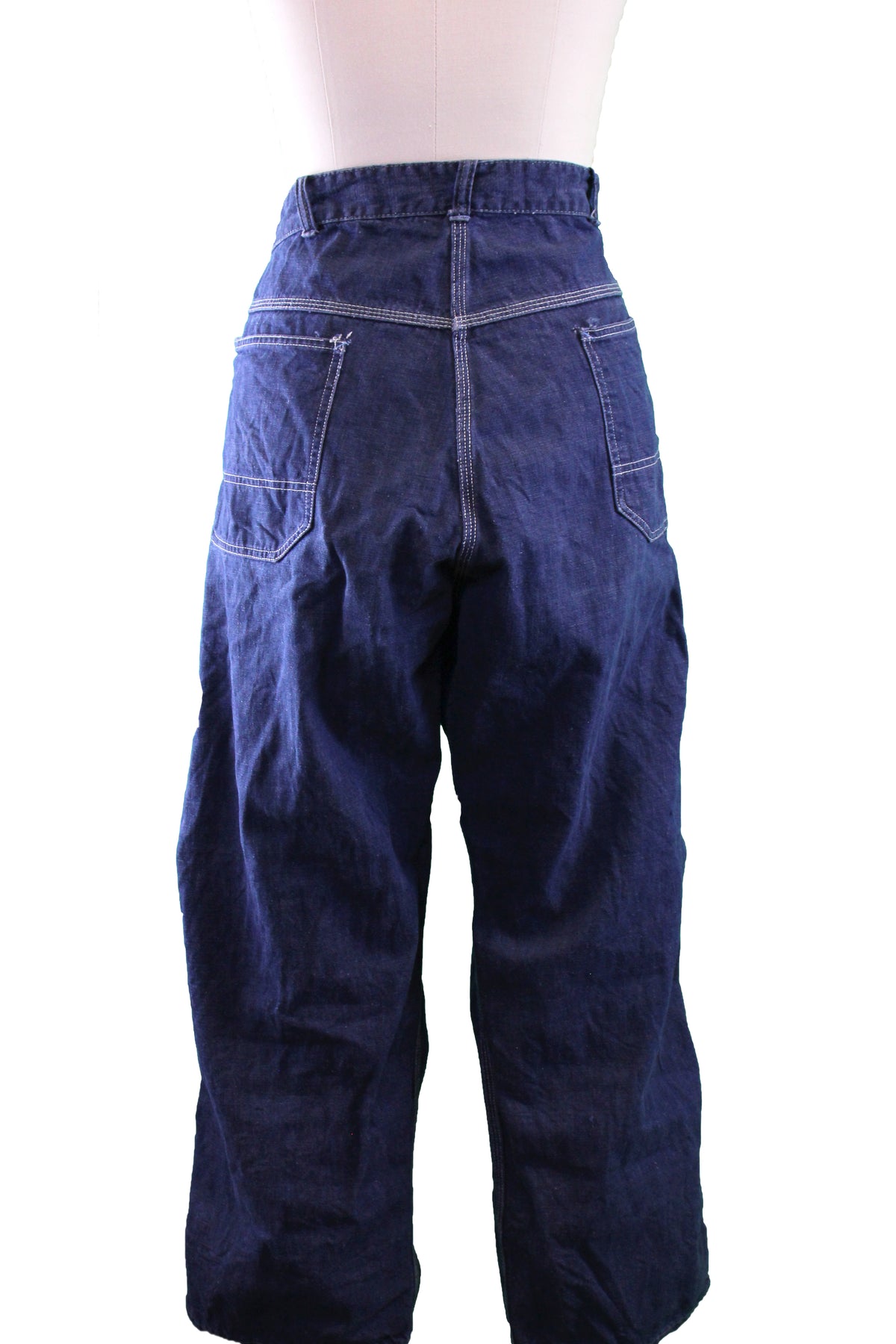 Vintage 1950s/1960s Hercules Dark Denim Carpenter Jeans - La Lovely Vintage 