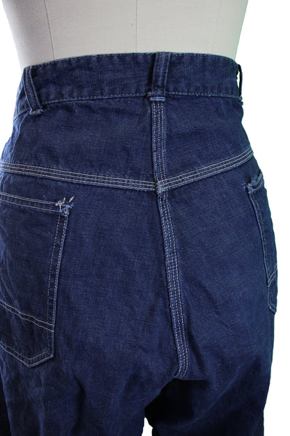 Vintage 1950s/1960s Hercules Dark Denim Carpenter Jeans - La Lovely Vintage 