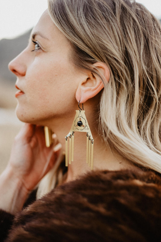 LUNASOL Designs - Arrowhead Earrings - La Lovely Vintage 