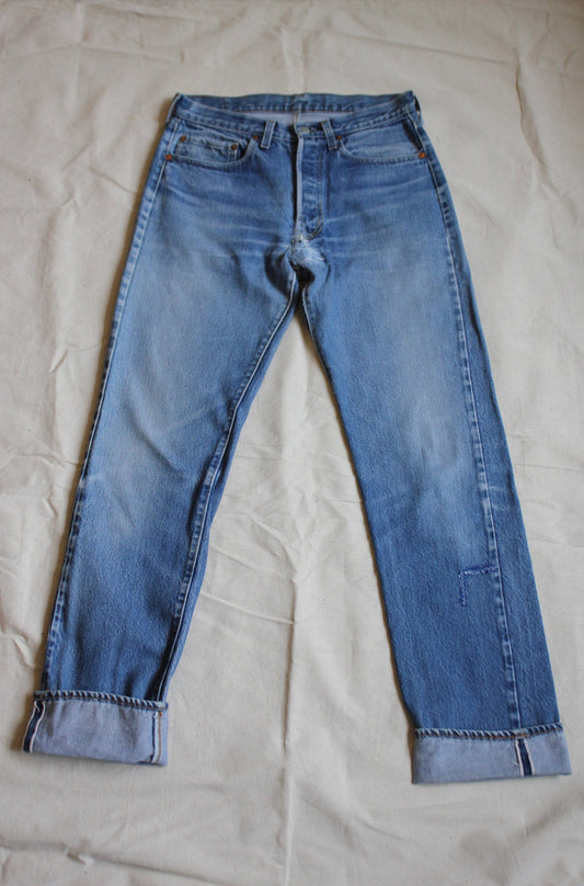 Vintage 1980's Levis 501 Selvedge Denim Jeans - La Lovely Vintage 