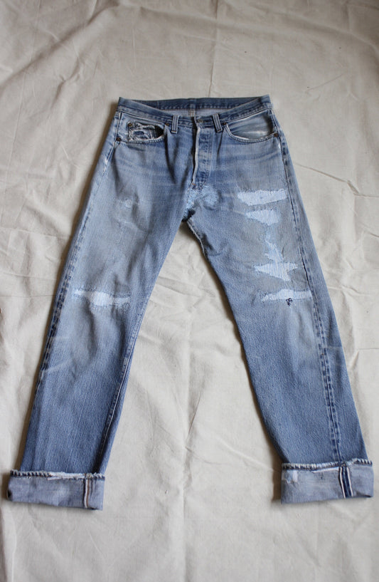 Vintage 1970's Levis 501 Selvedge Denim Jeans - La Lovely Vintage 
