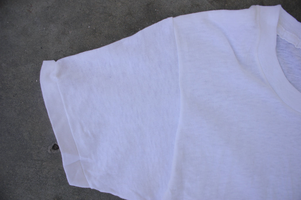 Basic Man Tee-Shirt Vintage White - Blank T-Shirt - Lapolemik - LPMK