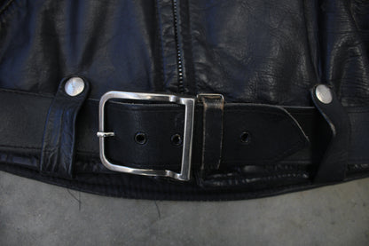 Vintage 1960s Brooks Gold Label Leather Motorcycle Jacket - La Lovely Vintage 