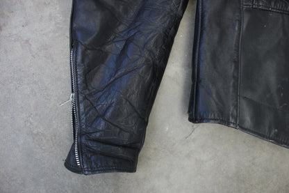 Vintage 1960s Brooks Gold Label Leather Motorcycle Jacket - La Lovely Vintage 