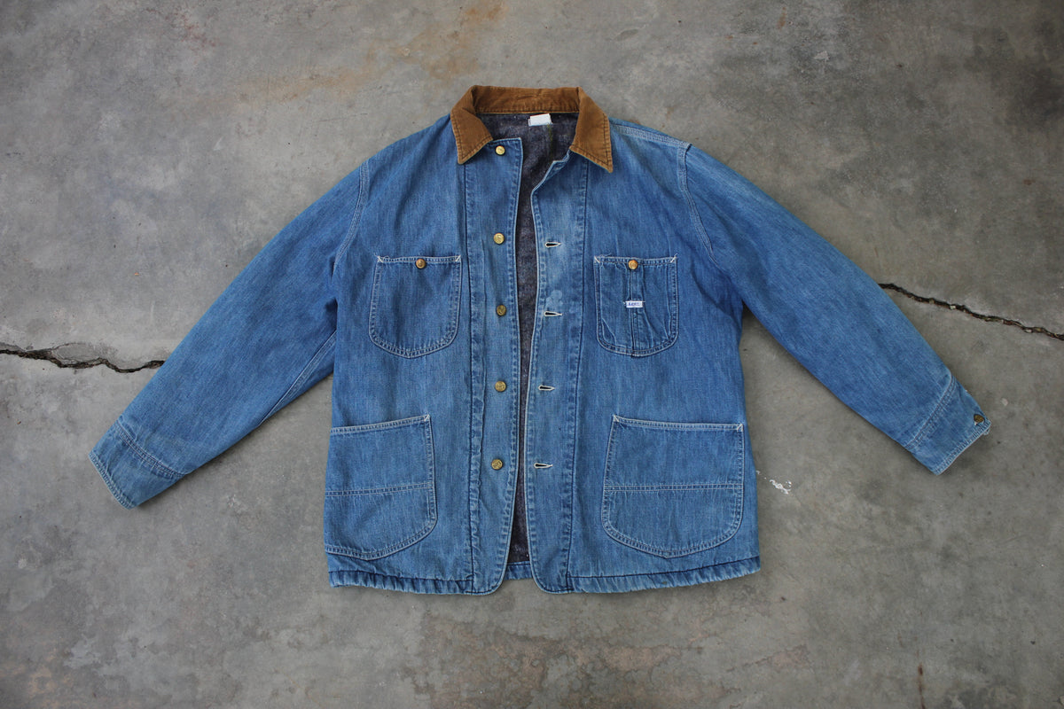 Vintage 1970's Lee Denim Lined Chore Coat - La Lovely Vintage 
