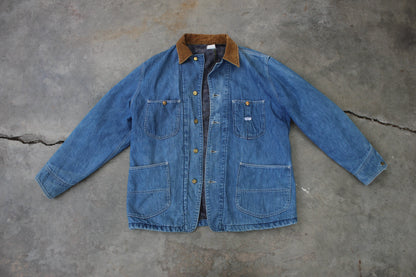 Vintage 1970's Lee Denim Lined Chore Coat - La Lovely Vintage 