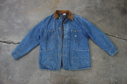 Vintage 1970's Lee Denim Lined Chore Coat - La Lovely Vintage 