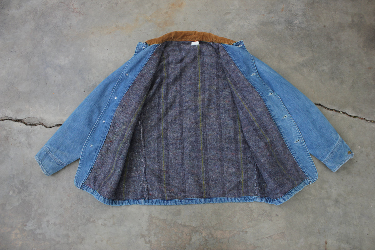 Vintage 1970's Lee Denim Lined Chore Coat - La Lovely Vintage 