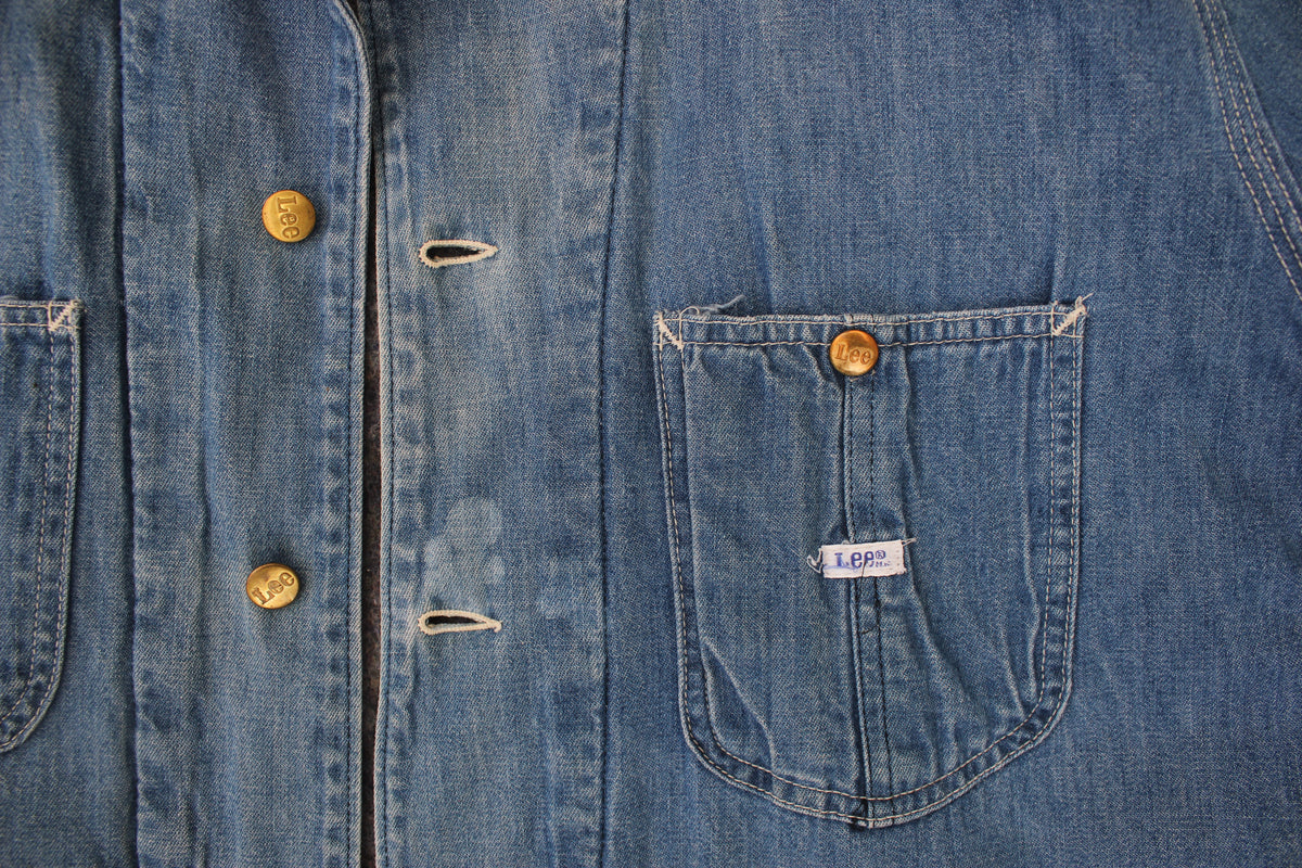 Vintage 1970's Lee Denim Lined Chore Coat - La Lovely Vintage 