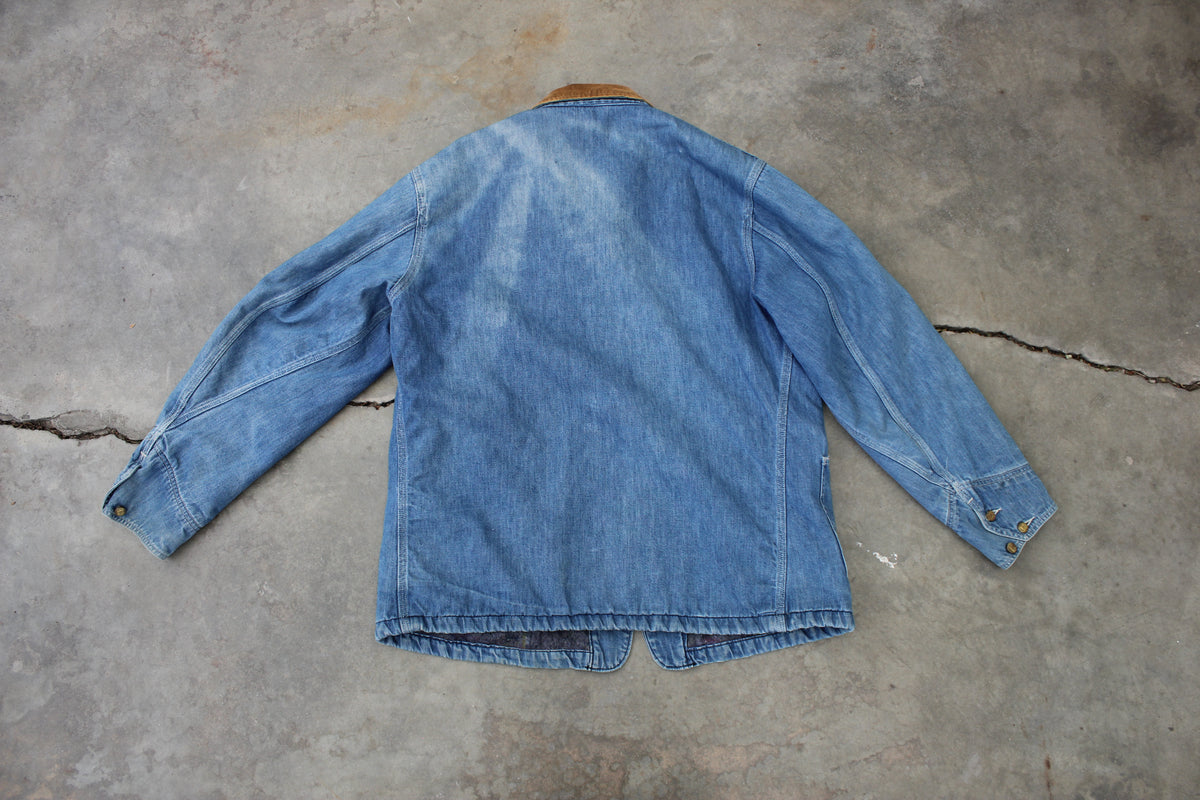 Vintage 1970's Lee Denim Lined Chore Coat - La Lovely Vintage 