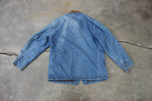 Vintage 1970's Lee Denim Lined Chore Coat - La Lovely Vintage 