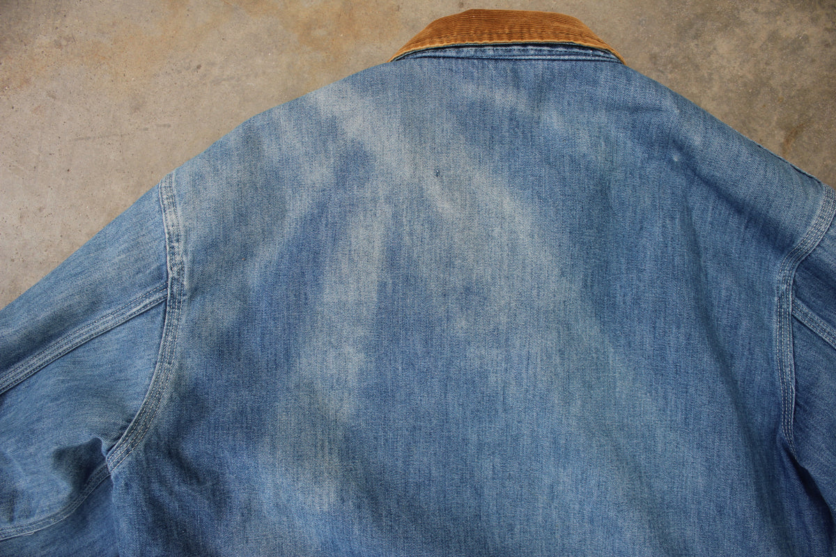 Vintage 1970's Lee Denim Lined Chore Coat - La Lovely Vintage 