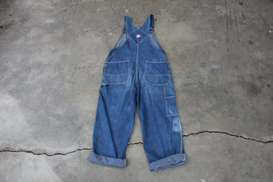 Vintage 1950's Penney's Pay Day Square Bak Overalls - La Lovely Vintage 