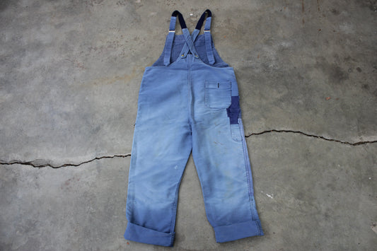 Vintage French Workwear Moleskin Overalls - La Lovely Vintage 