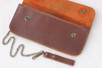 Vintage 1940's Lee Top Grain Trucker Wallet w/ Chain - La Lovely Vintage 