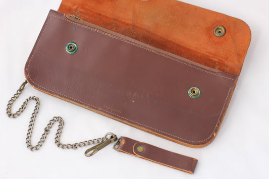 Vintage 1940's Lee Top Grain Trucker Wallet w/ Chain - La Lovely Vintage 