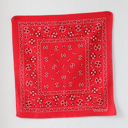 Vintage Single Selvedge Fast Color Bandana RN#14193 - La Lovely Vintage 