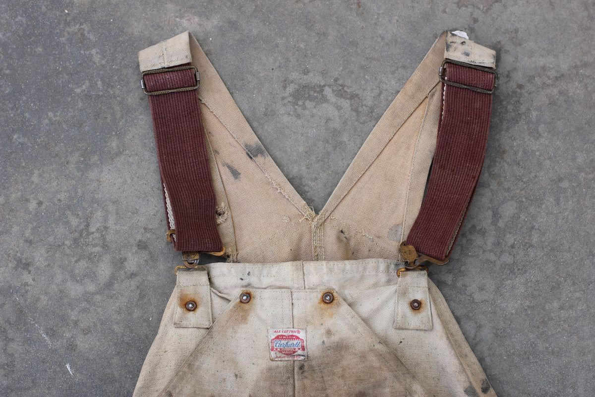 Vintage 1950's Carhartt Bib Overalls 34x28 - La Lovely Vintage 