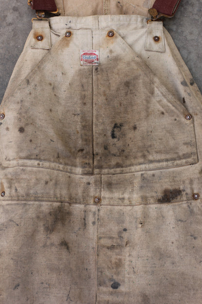 Vintage 1950's Carhartt Bib Overalls 34x28 - La Lovely Vintage 