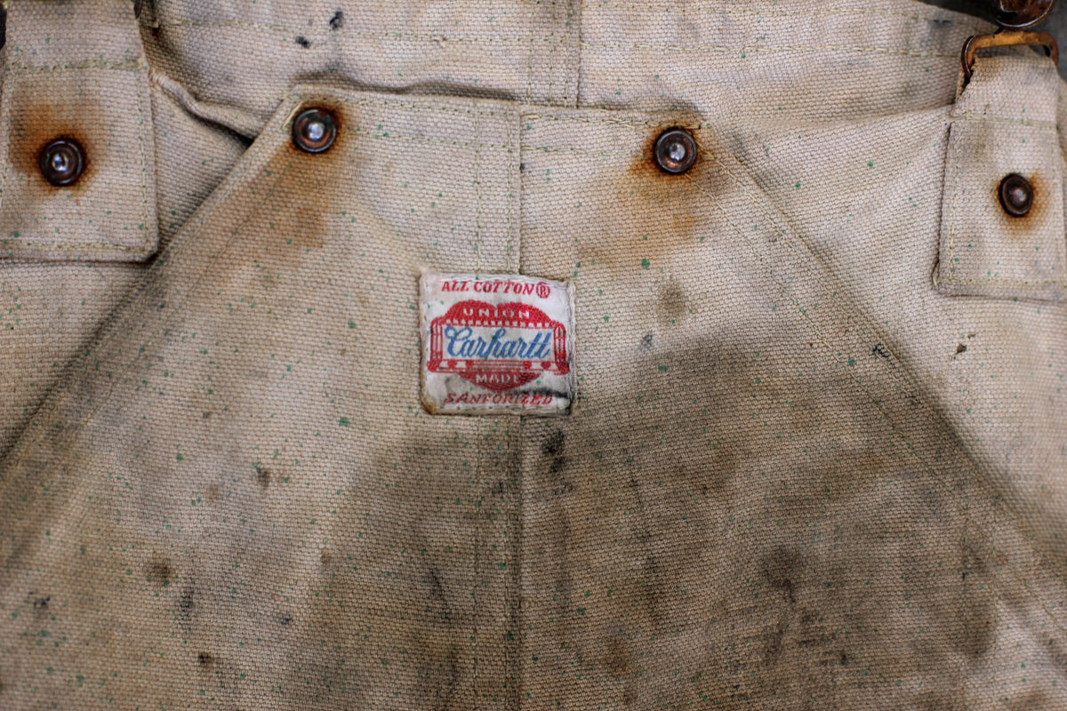 Vintage 1950's Carhartt Bib Overalls 34x28 - La Lovely Vintage 