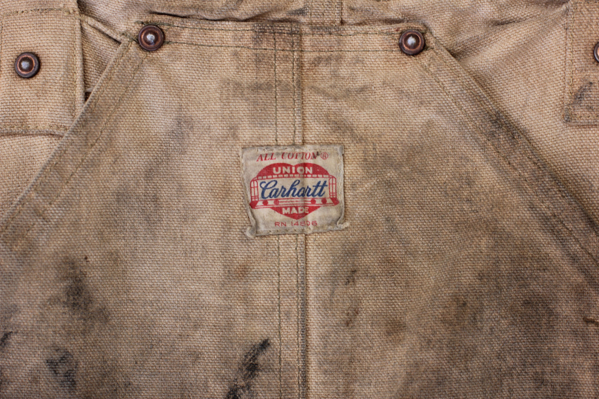 Vintage 1950's Carhartt Bib Overalls 32x28 - La Lovely Vintage 