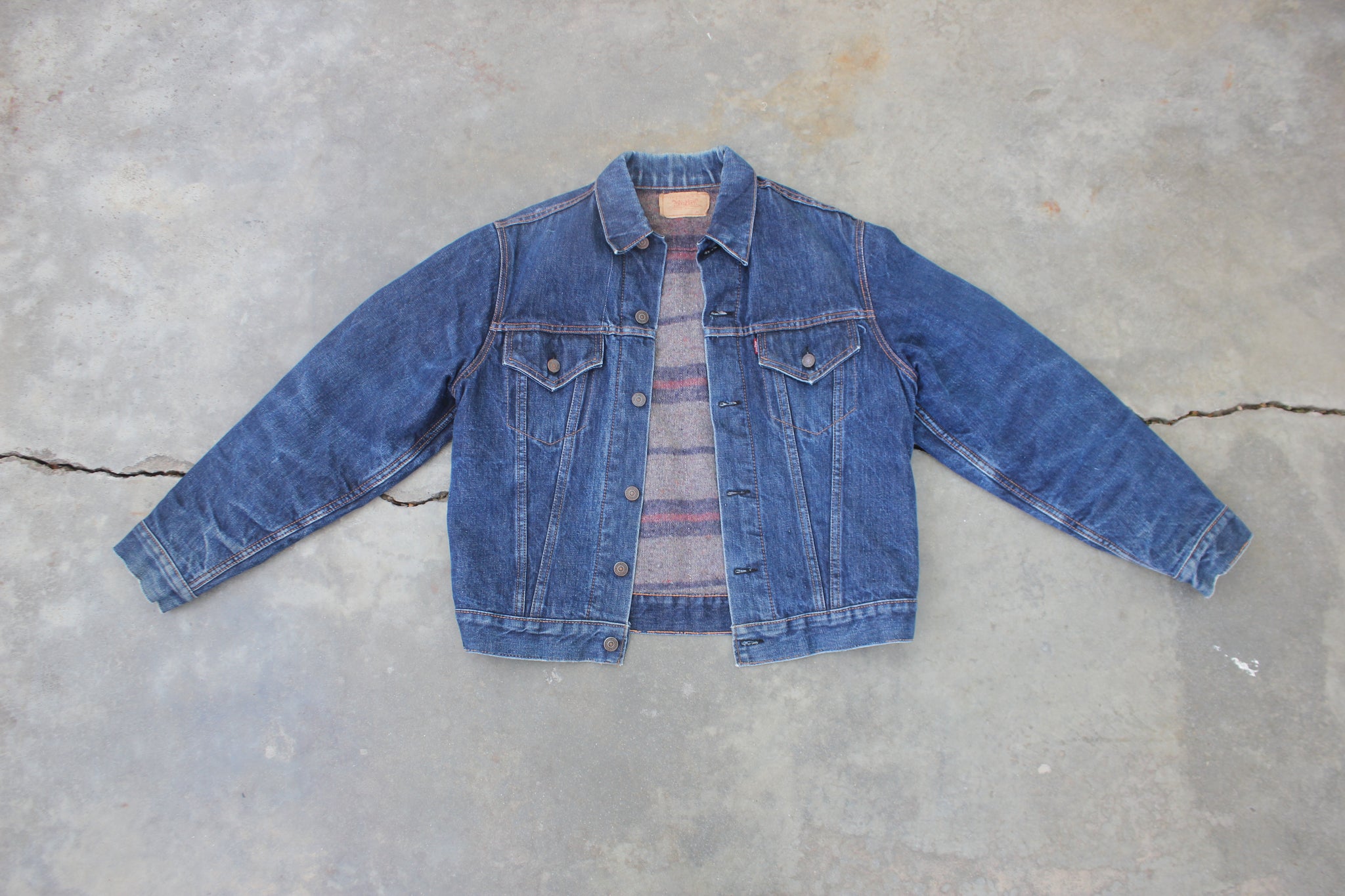 Type Iii Levi's Blanket Lined Trucker Jacket 80s Levi's