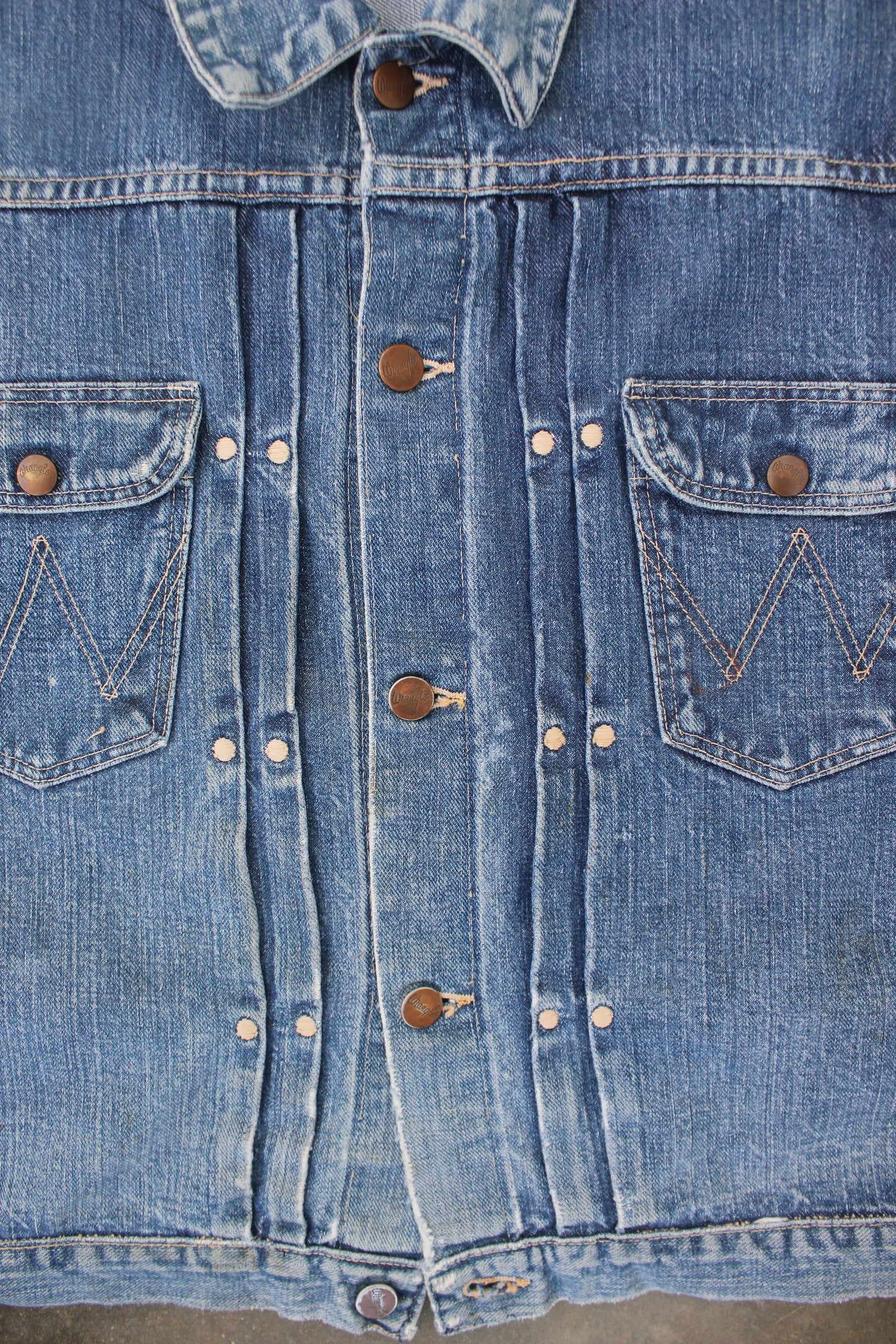 Vintage 1950s Wrangler Blue Bell 111MJ Selvedge Denim Jacket - La Lovely Vintage 