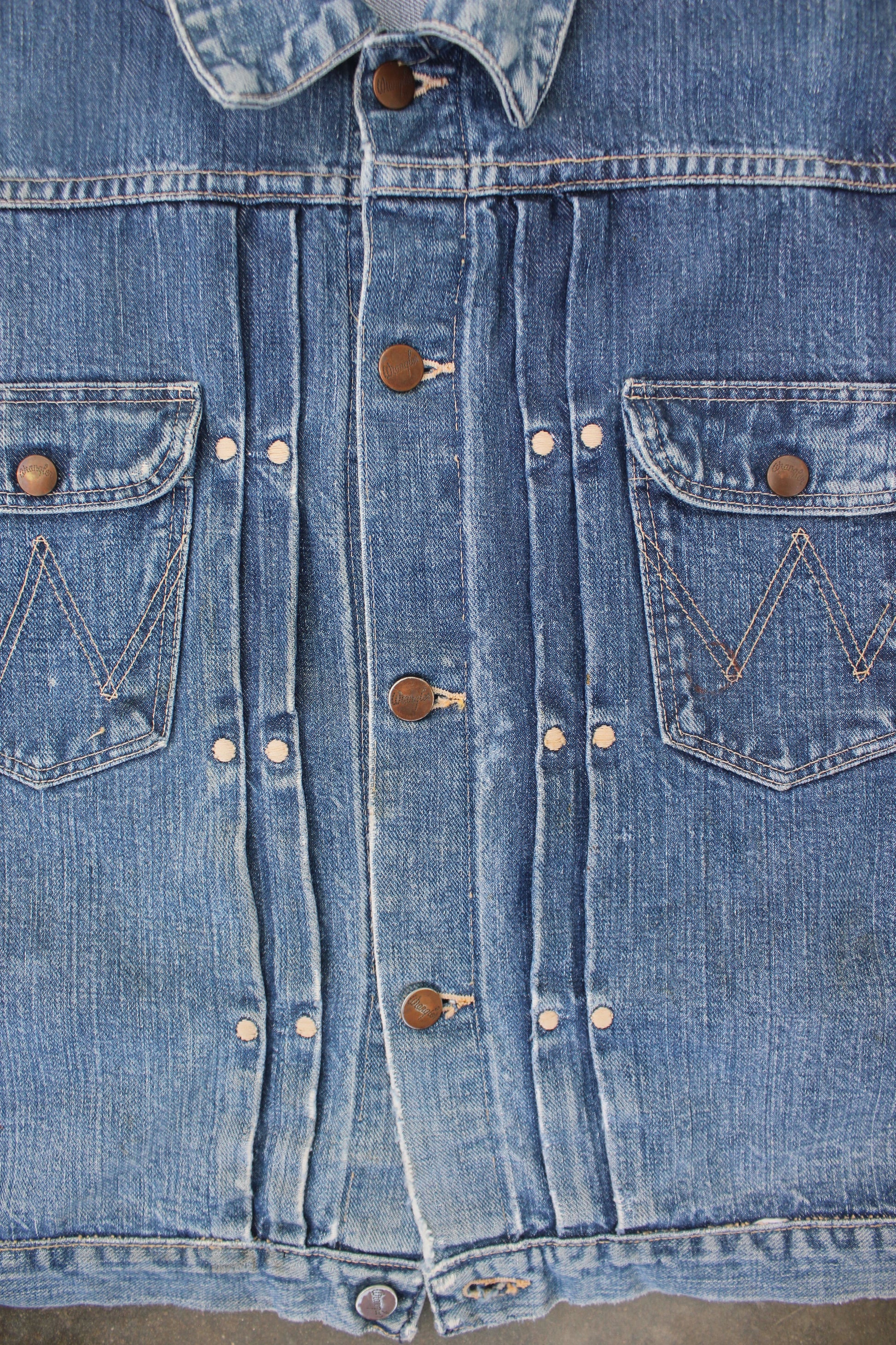 Vintage 1950s Wrangler Blue Bell 111MJ Selvedge Denim Jacket - La Lovely Vintage 