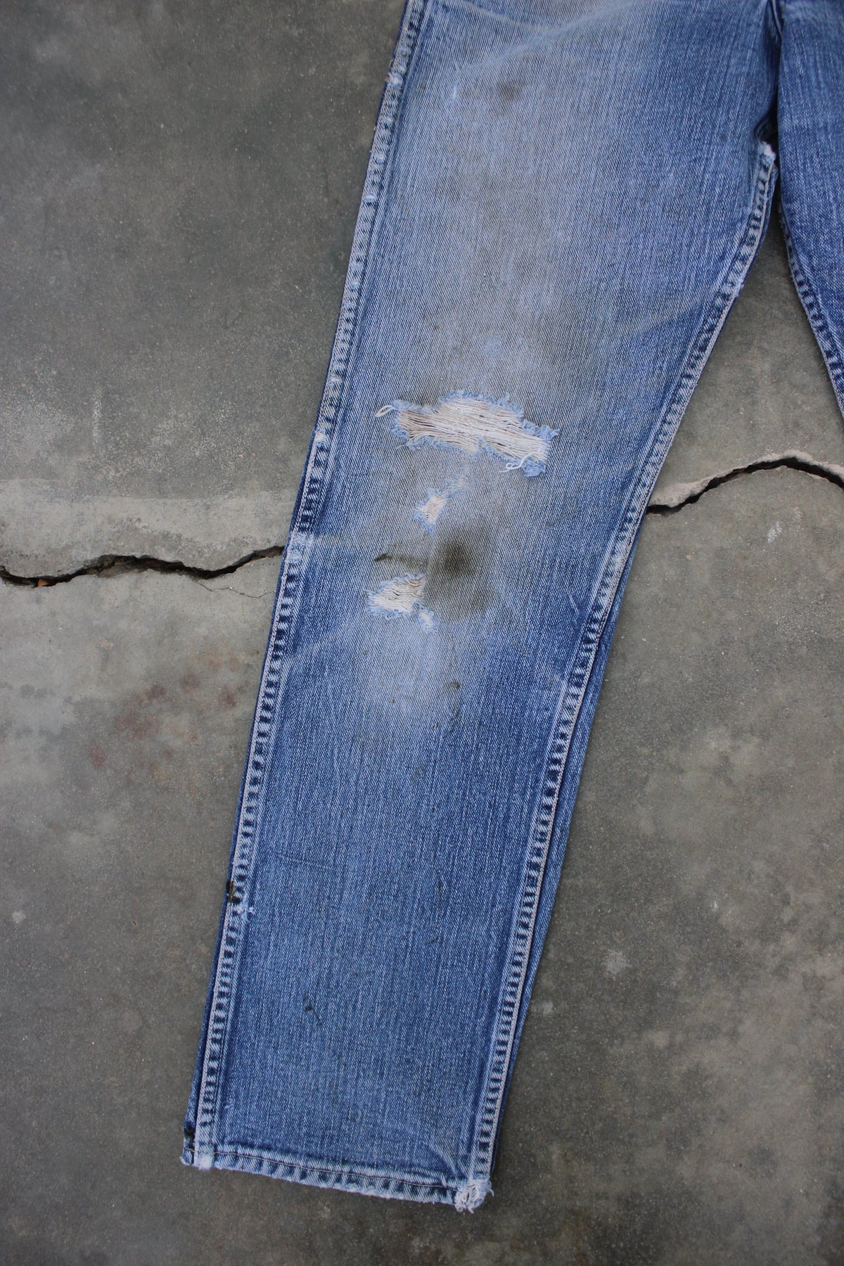 Vintage 1950's Wrangler Blue Bell Denim Jeans 24x28 #1 - La Lovely Vintage 