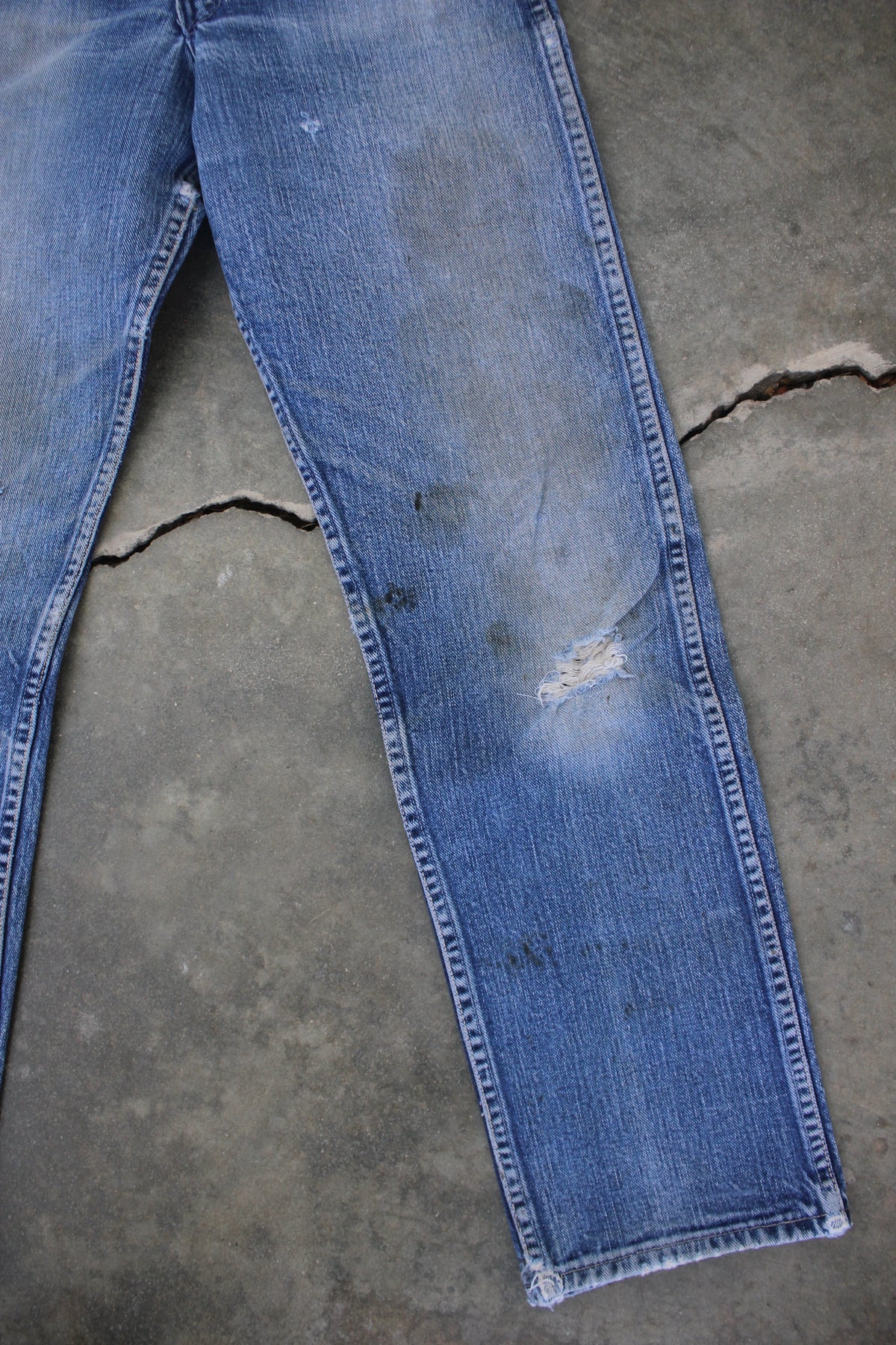 Vintage 1950's Wrangler Blue Bell Denim Jeans 24x28 #1 - La Lovely Vintage 