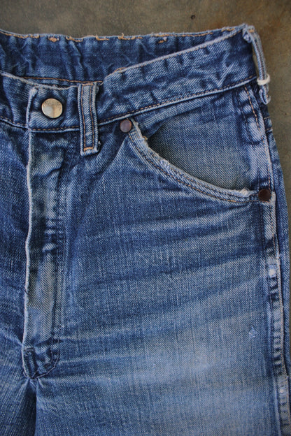 Vintage 1950's Wrangler Blue Bell Denim Jeans 24x28 #1 - La Lovely Vintage 