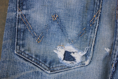 Vintage 1950's Wrangler Blue Bell Denim Jeans 24x28 #1 - La Lovely Vintage 