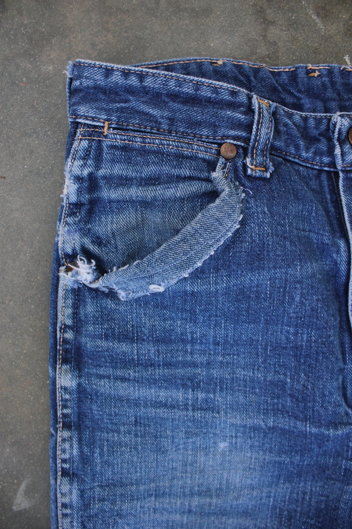 Vintage 1950's Wrangler Blue Bell Denim Jeans #2 - La Lovely Vintage 