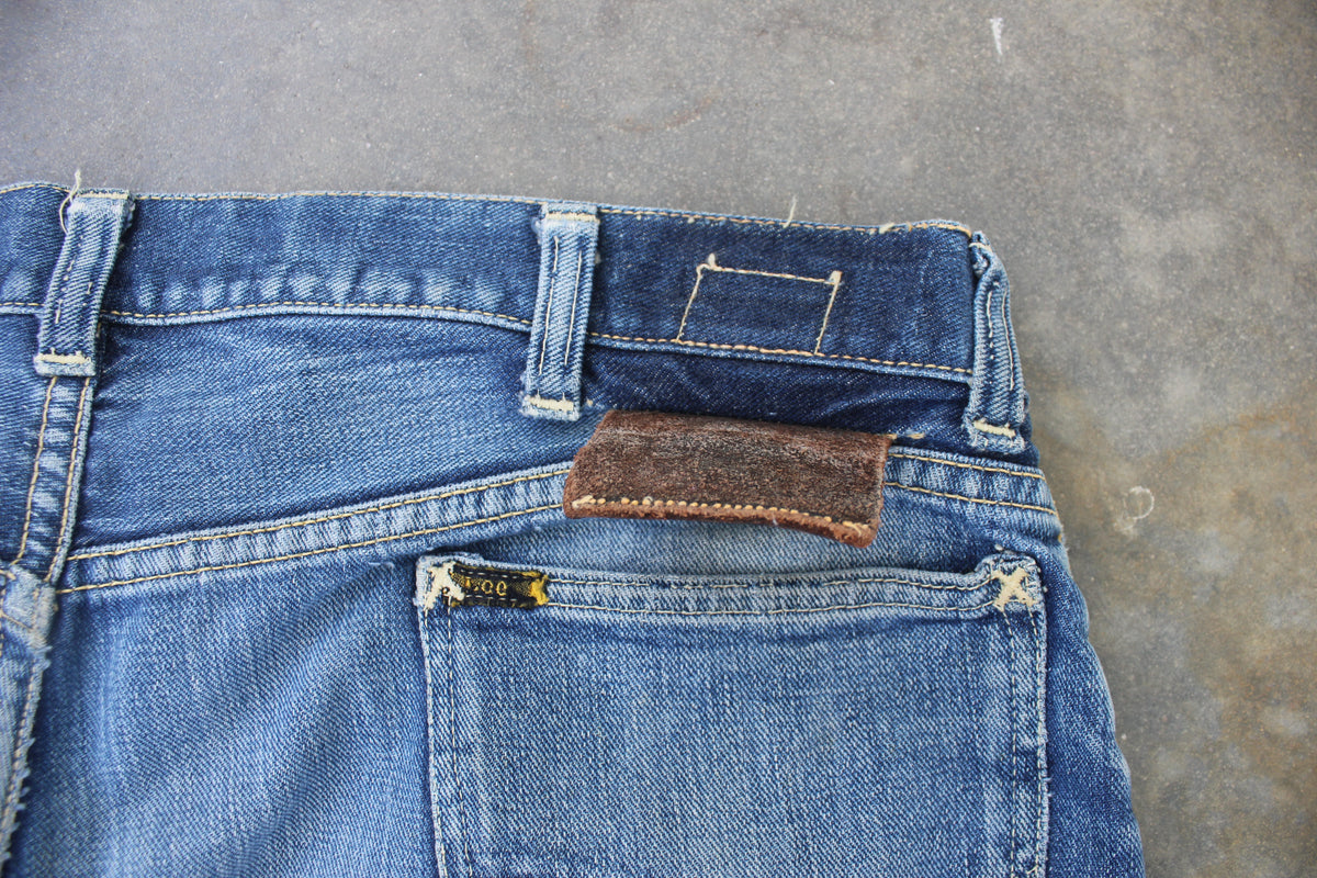 Vintage Late 50's Lee 101Z Denim Jeans 1960's - La Lovely Vintage 