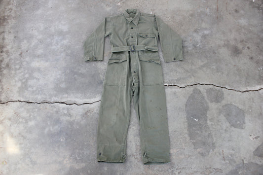 Vintage WW2 13 Star HBT Army Coveralls - La Lovely Vintage 
