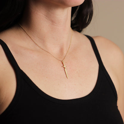 Adjustable Dagger Sword Necklace - La Lovely Vintage 