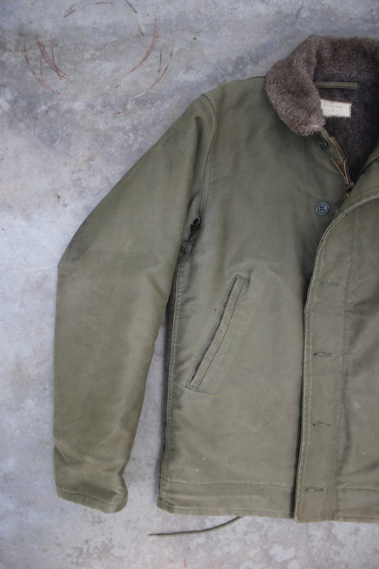 Vintage 1940s-1950’s U.S. Navy Alpaca-lined N-1 Deck Jacket - La Lovely Vintage 