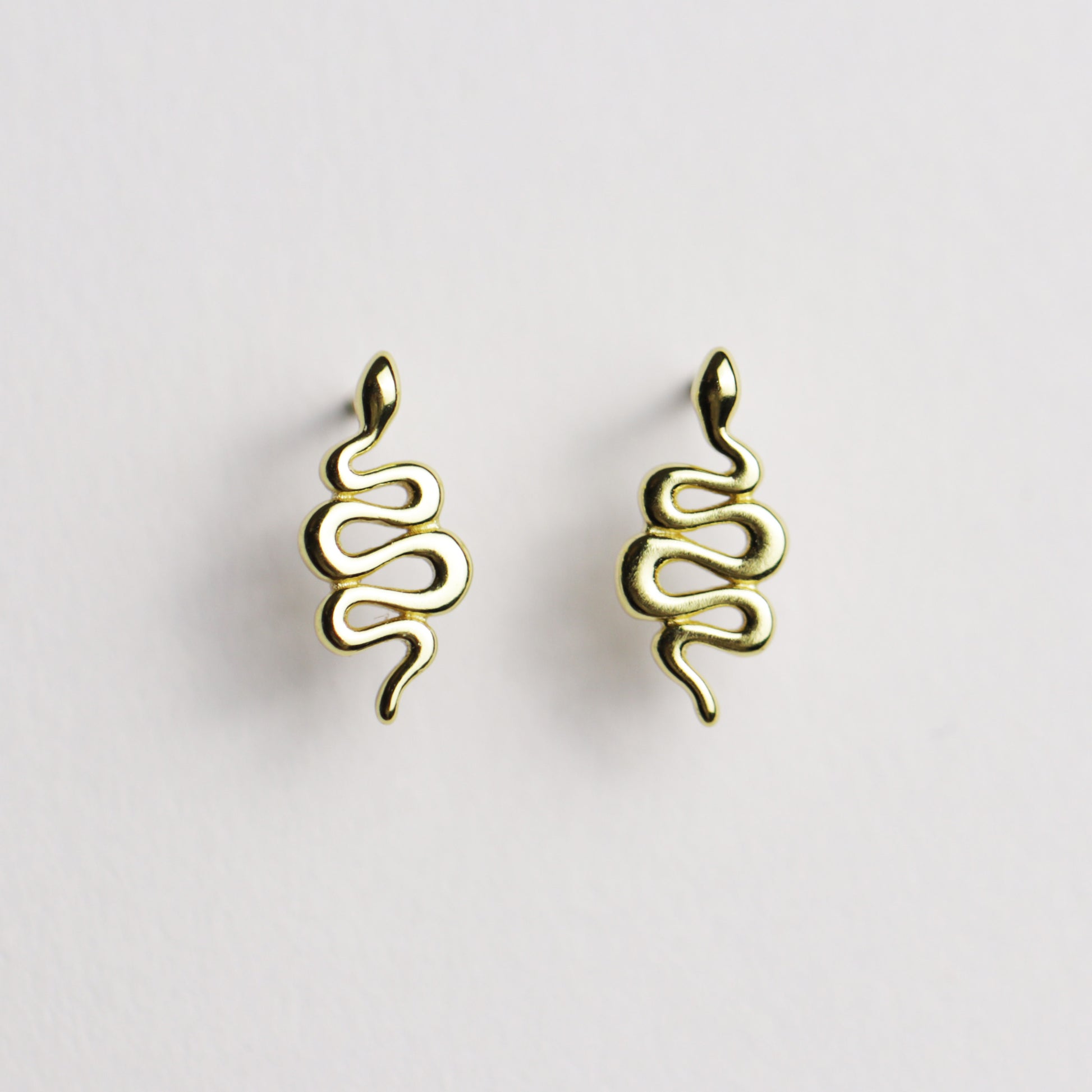 Snake Stud Earrings by La Lovely Vintage - La Lovely Vintage 
