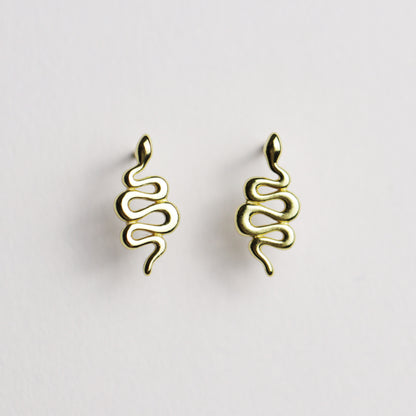 Snake Stud Earrings by La Lovely Vintage - La Lovely Vintage 