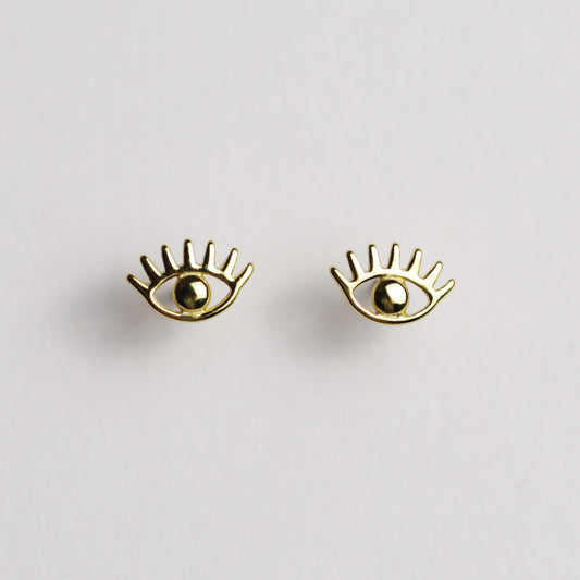 All Seeing Eye Stud Earrings by La Lovely Vintage - La Lovely Vintage 