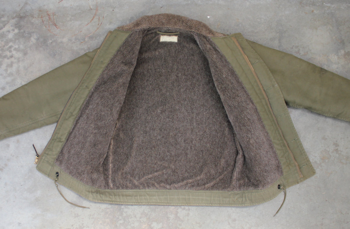 Vintage 1940s-1950’s U.S. Navy Alpaca-lined N-1 Deck Jacket - La Lovely Vintage 
