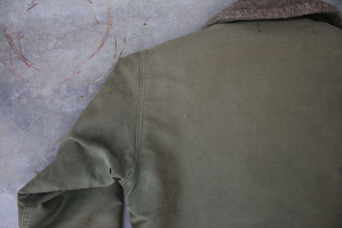 Vintage 1940s-1950’s U.S. Navy Alpaca-lined N-1 Deck Jacket - La Lovely Vintage 